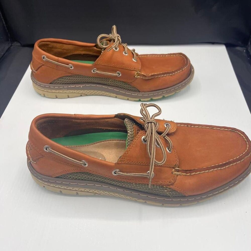 Sperry Men's Brown and Tan Boat-shoes